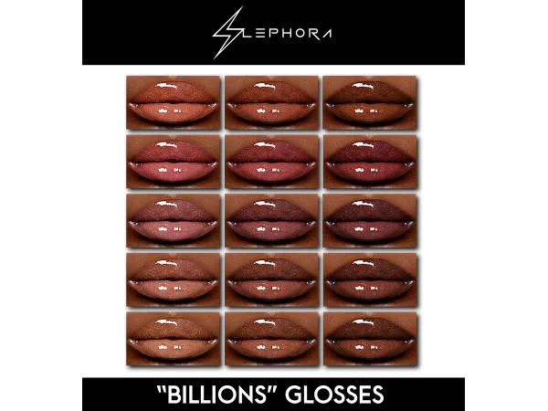 Billions Glosses by Slephora - The Sims 4 Custom Content