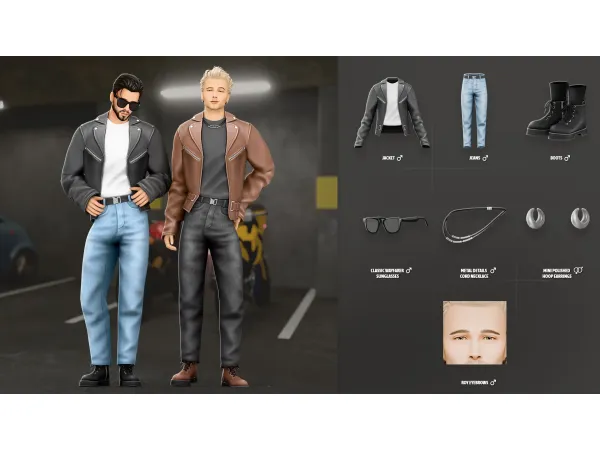 Mix IRON HORSE SET 1 by ModCo Studios - The Sims 4 Custom Content