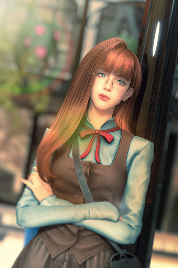 Alpha [JINO] HAIR N49 ver_1 by simsfinds - The Sims 4 custom content