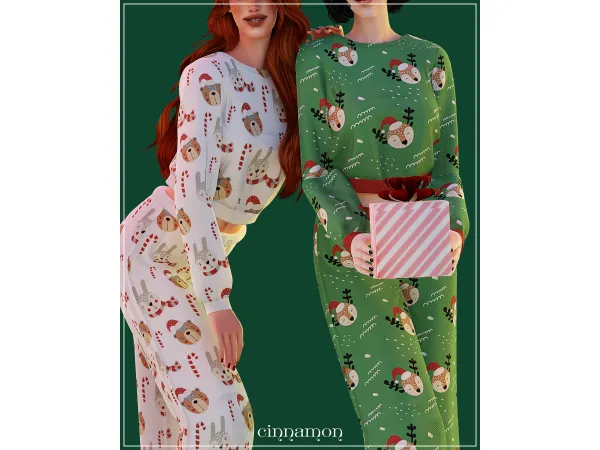 Alpha Rosie pajamas by cinnamonsims - The Sims 4 Custom Content