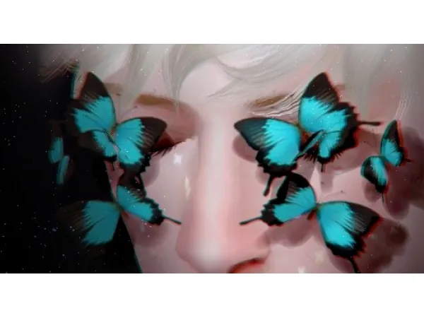 Alpha ir7770 butterfly eyeglasses 1 - The Sims 4 Custom Content