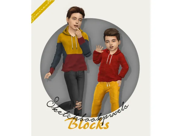 Alpha sketchbookpixels Blocks 3T4 by simiracle - The Sims 4 Custom Content