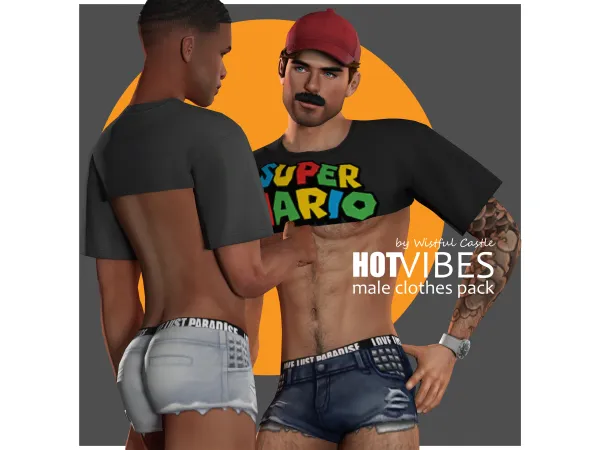 Maxis Match Hot Vibes (clothes pack) by Wistful Castle - The Sims 4 Custom Content