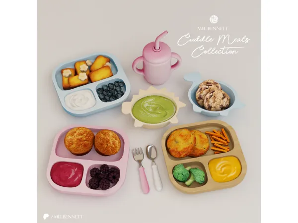 Mix Cuddle Meals Collection - The Sims 4 Custom Content