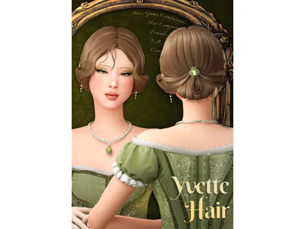 Maxis Match Yvette Hair by wotunciba - The Sims 4 Custom Content