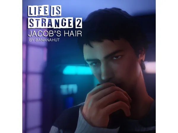 Maxis Match BANANAHUT JACOB HAIR - The Sims 4 Custom Content