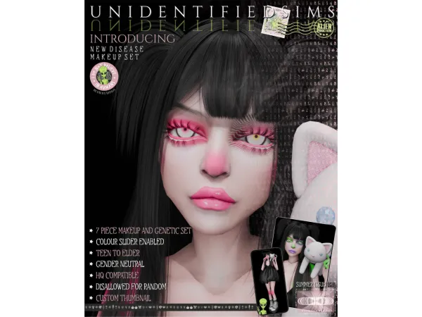 Mix New Disease Makeup and Genetics Set - The Sims 4 Custom Content