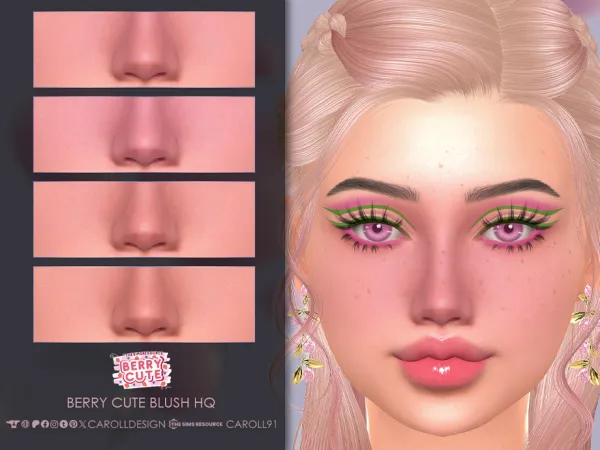 Mix Berry Cute Blush HQ by Caroll912 - The Sims 4 Custom Content