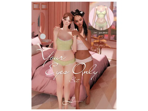 Maxis Match heartquake u2661 your eyes only set - The Sims 4 Custom Content