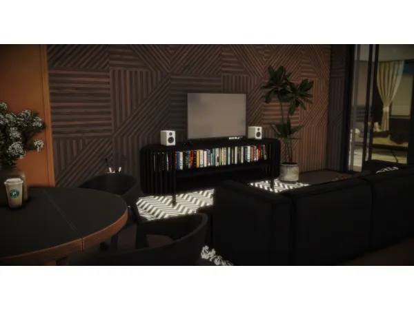 Mix 402 Pinecrest Apartment by doratisims - The Sims 4 Custom Content