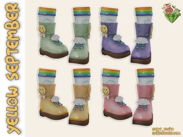 Maxis Match Yellow September - The Sims 4 Custom Content