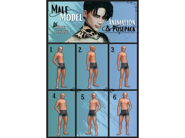 Male Model Animation&Posepack