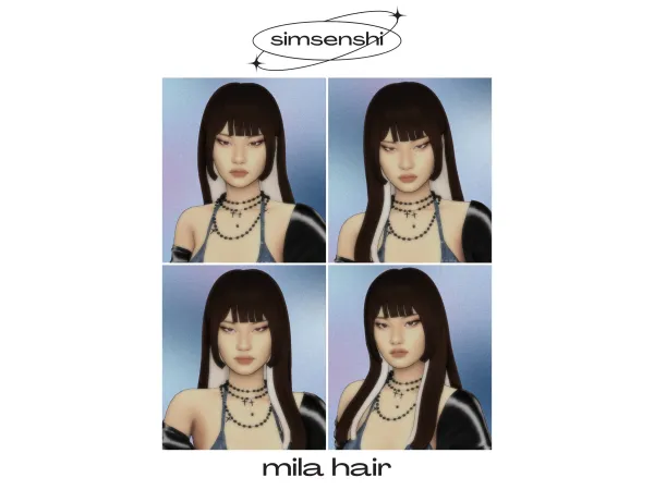 Maxis Match mila hair by simsenshi - The Sims 4 Custom Content