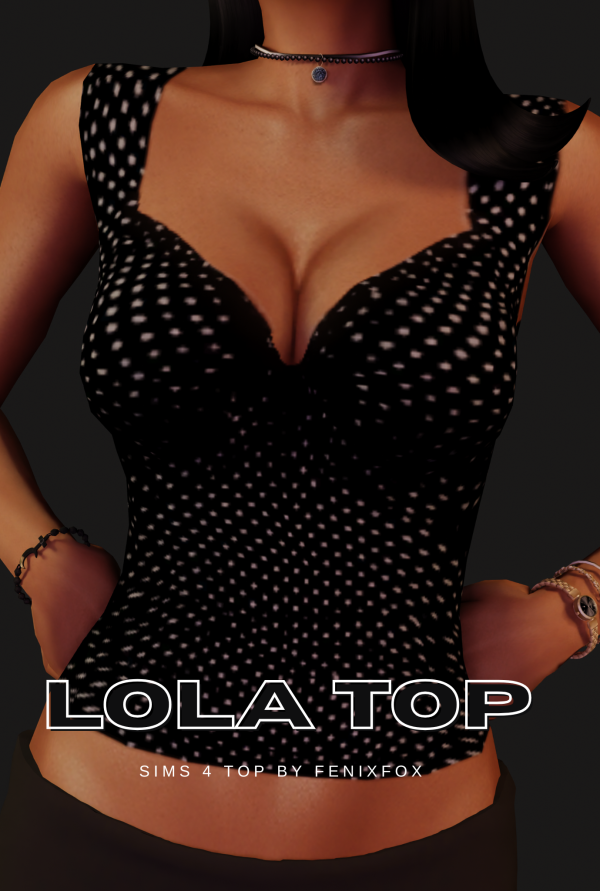 Mix Lola Top by fenixfox - The Sims 4 Custom Content
