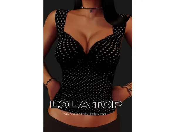 Mix Lola Top - The Sims 4 Custom Content