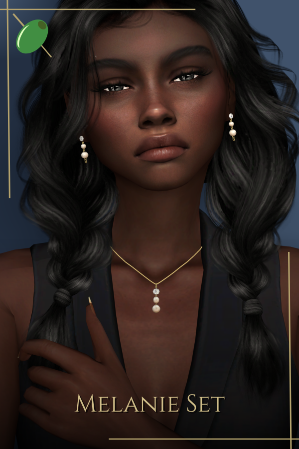 Mix Melanie Set by pitted0live - The Sims 4 Custom Content