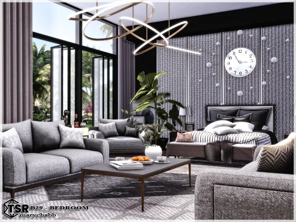 Mix B29 Bedroom - The Sims 4 Custom Content