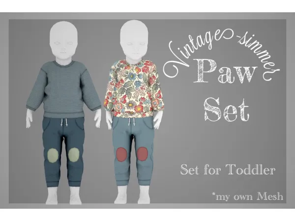 Mix Paw Set simmer by Vintage - The Sims 4 Custom Content