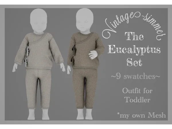 Alpha Eucalyptus Set simmer by Vintage - The Sims 4 Custom Content