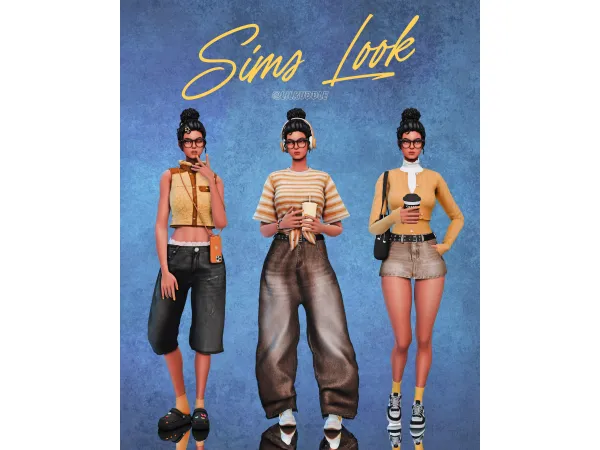 Alpha Summer looks by lilkuddle - The Sims 4 Custom Content