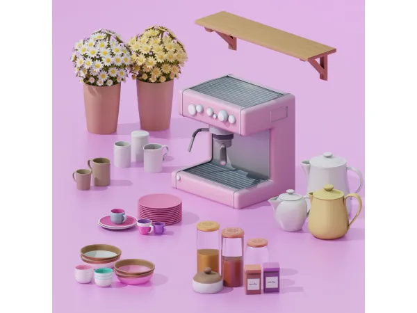 Maxis Match Le Beanista Set by SnootySims - The Sims 4 Custom Content