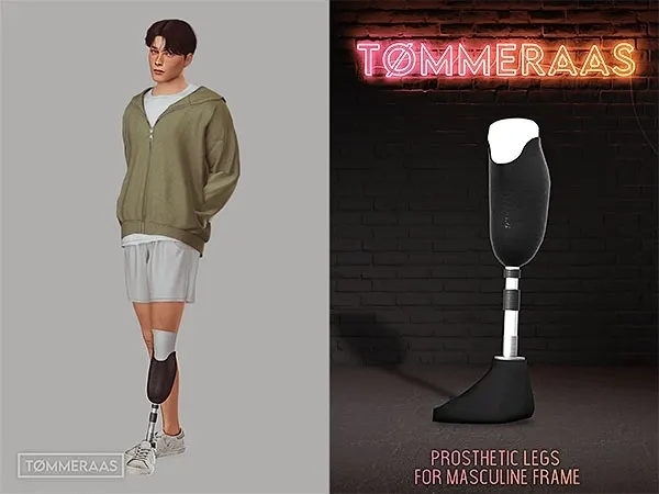 Mix Tu00d8MMERAAS Prosthetic Legs for Men - The Sims 4 Custom Content