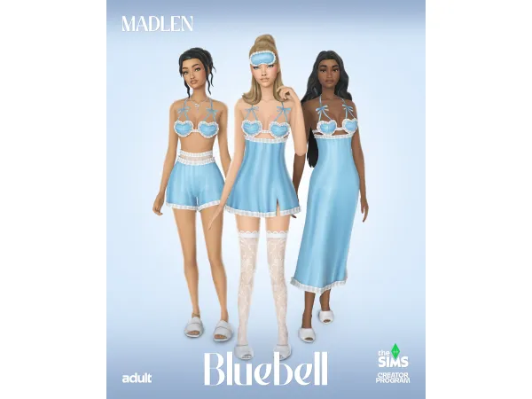 Maxis Match Bluebell Set by madlen - The Sims 4 Custom Content