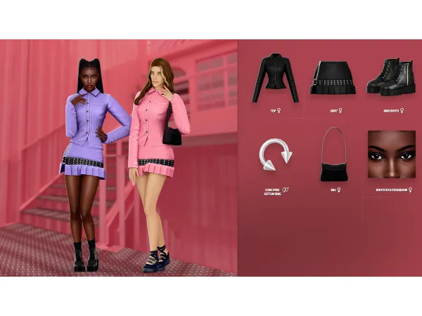 Maxis Match Amanda Set by ModCo Studios - The Sims 4 Custom Content