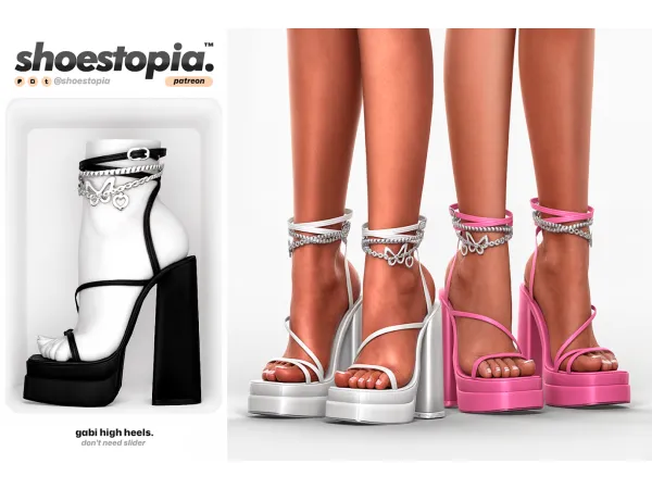 Alpha gabi high heels - The Sims 4 Custom Content