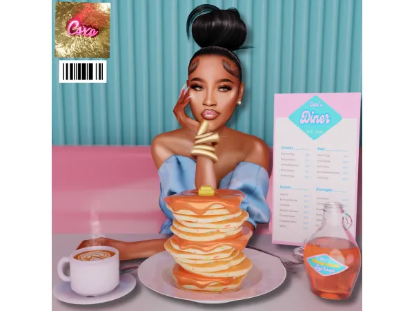 Alpha Kimmy Hair by cecesimsxo - The Sims 4 Custom Content