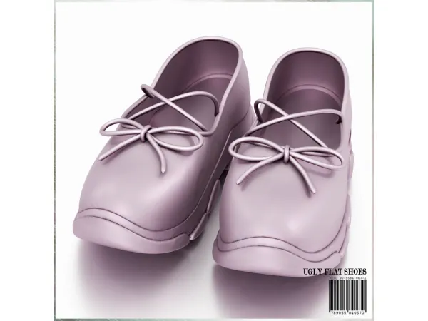 Alpha Ugly Flat Shoes by mirosims2020 - The Sims 4 Custom Content