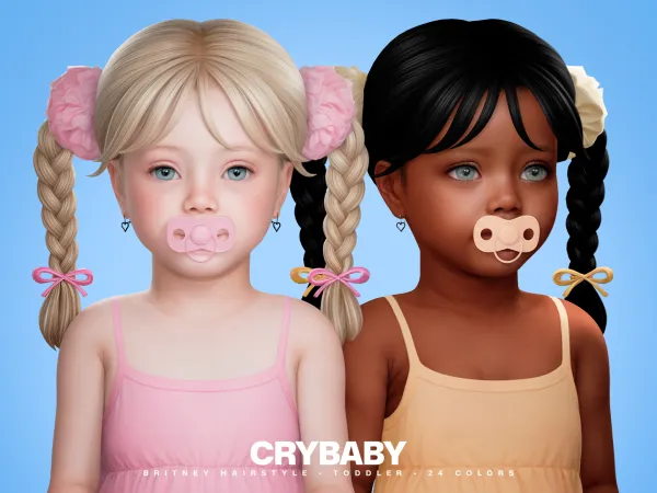 Maxis Match Britney Hairstyle Acc by crybaby - The Sims 4 Custom Content