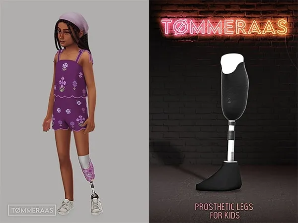 Mix Tu00d8MMERAAS Prosthetic Legs for Kids - The Sims 4 Custom Content