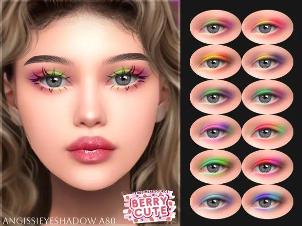 Mix Eyeshadow A80 by ANGISSI - The Sims 4 Custom Content
