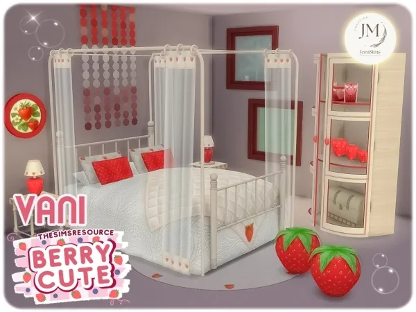 Mix berryCute Vani bedroom set - The Sims 4 Custom Content