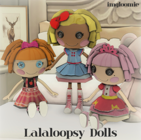 Mix LALALOOPSY DOLLS SET by simsfinds - The Sims 4 Custom Content