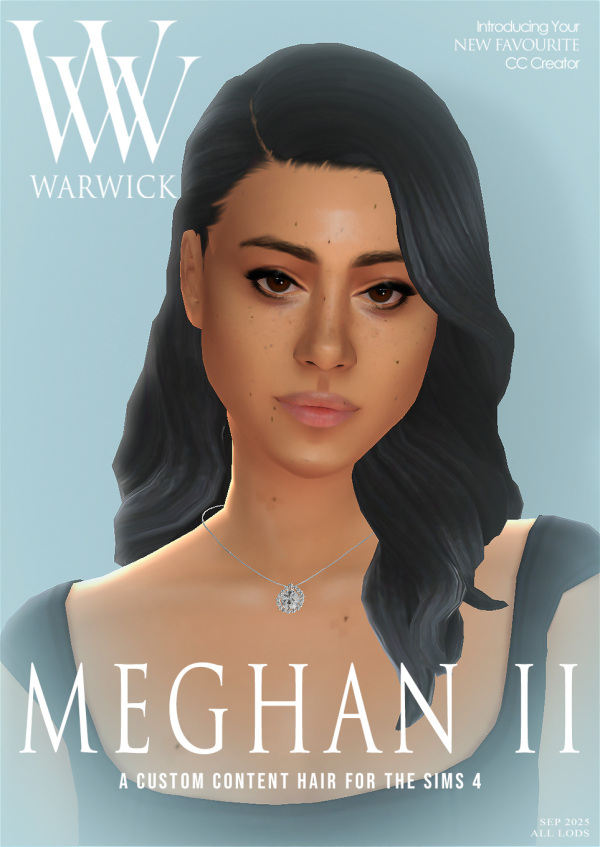 Maxis Match WARWICK MEGHAN HAIR II by simsfinds - The Sims 4 Custom Content
