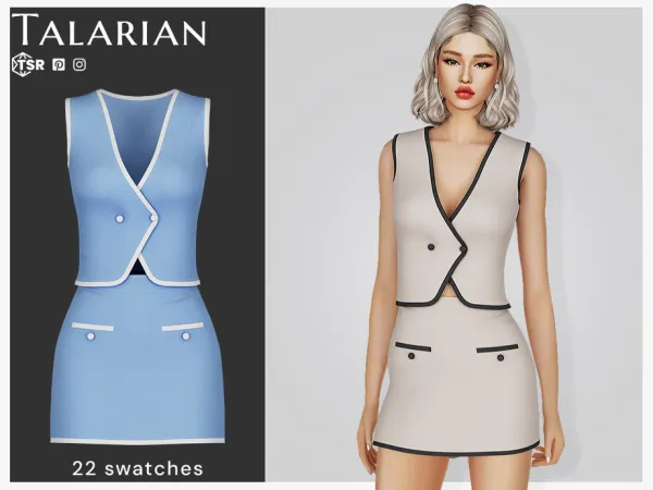 Mix Amalia Outfit by talarian - The Sims 4 Custom Content
