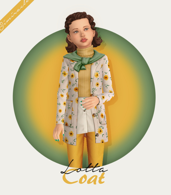 Maxis Match Adrienpastel Lotta Coat Kids Version by simsfinds - The Sims 4 Custom Content