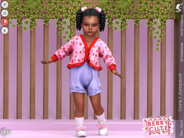 Mix Cora I Jumpsuit Toddler by KaTPurpura - The Sims 4 Custom Content
