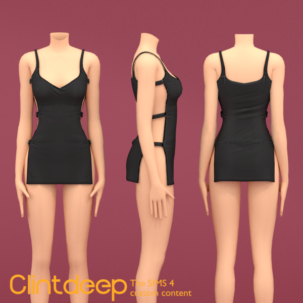 Maxis Match Clintdeep Abigail Mini Dress by simsfinds - The Sims 4 Custom Content