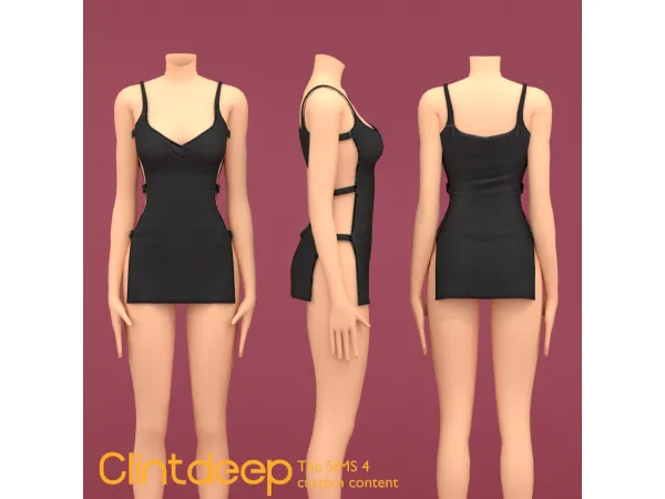 Maxis Match Clintdeep Abigail Mini Dress - The Sims 4 Custom Content