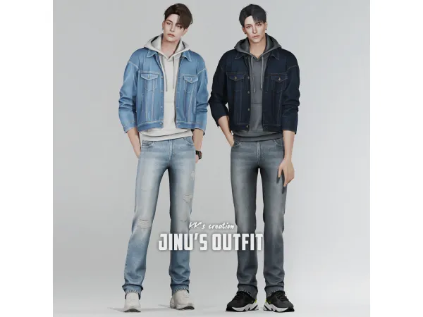 Alpha [KK] JINU's outfit by KK_creations - The Sims 4 Custom Content