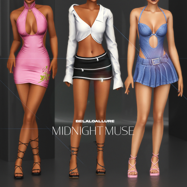 Alpha Belaloallure_Midnight muse by simsfinds - The Sims 4 Custom Content