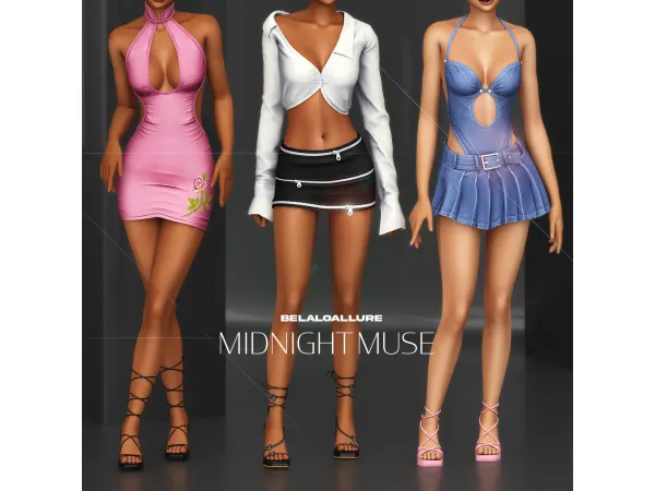 Alpha Belaloallure_Midnight muse - The Sims 4 Custom Content