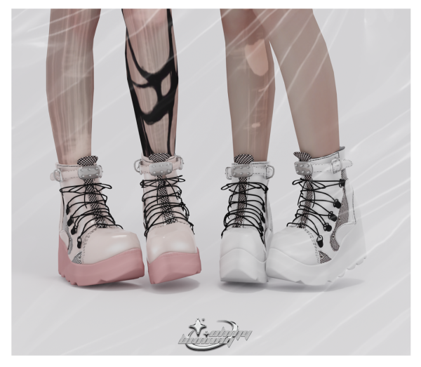 Alpha Spike Plataform Boots by ohmybunnny2 - The Sims 4 Custom Content