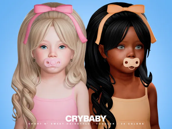 Maxis Match CRYBABY Short n' Sweet Hairstyle Acc I Toddler by crybaby - The Sims 4 Custom Content
