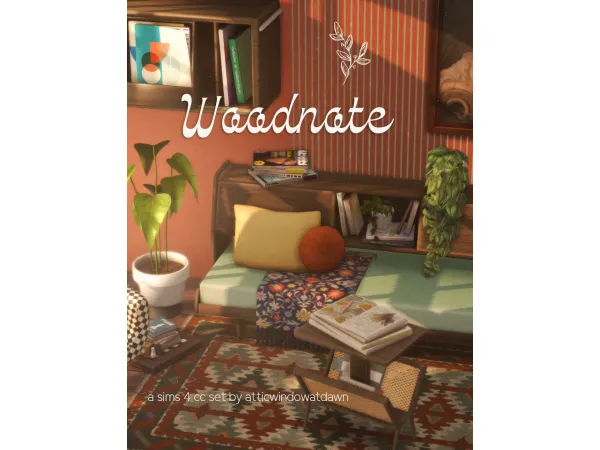 Maxis Match Woodnote by atticwindowatdawn - The Sims 4 Custom Content