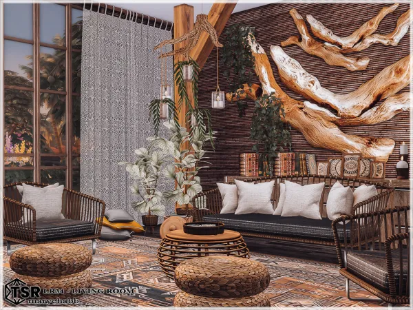 Mix LR34 Living Room - The Sims 4 Custom Content