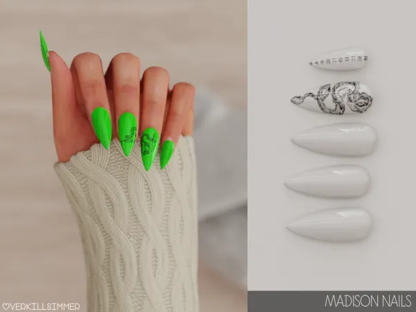 Alpha Madison nails - The Sims 4 Custom Content